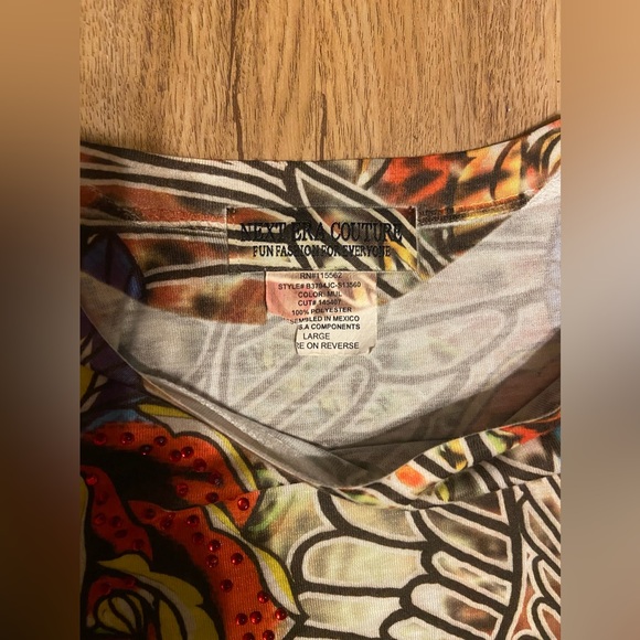 Tattoo Inspired: “Next Era Couture” Long Sleeve LG T- Shirt.Pit-to-Pit= 16.5 in. - Picture 10 of 14